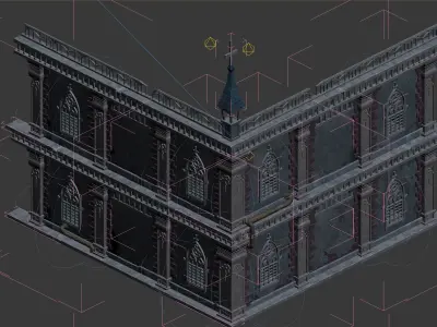 wall building 3D model