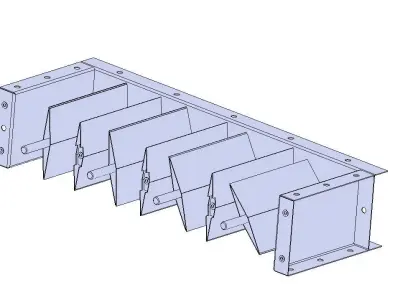 Valvula homogenea para ducto de aire  3D model