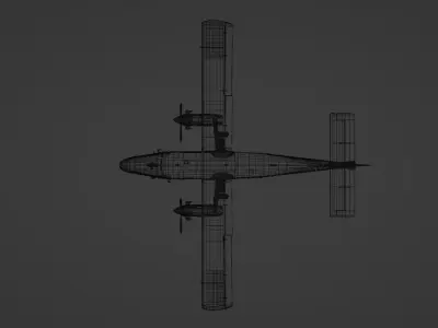 DHC-6 Samoa Airplane Edition  Low-poly 3D model