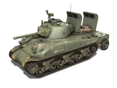 M4A1 Sherman - Aide de Camp 3D model