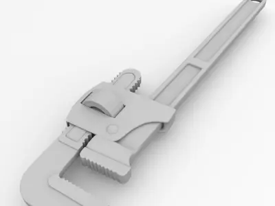 Adjustable Pipe Wrench 3D model purchase