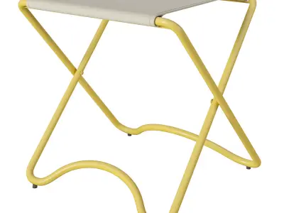 HM folding stool Low-poly 3D model
