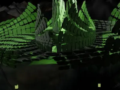 Sci-fi Villain Base 3D model