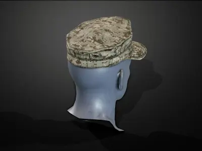 8 point cower Low-poly 3D model