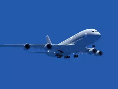 Airbus A380 3D model purchase
