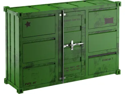 CARLINGUE Sea Container 4 colors 3D model