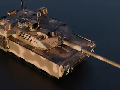Fictional Leopard 2 3D model
