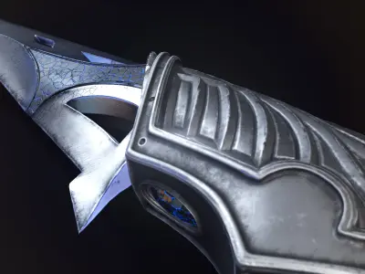 Fantasy Knife Low-poly 3D model purchase