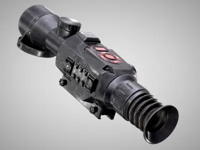ATN X-Sight II HD 5-20X Optic AAA PBR Game Ready Attachment Low-poly 3D model