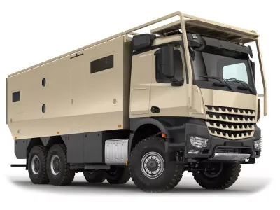 Camper Truck 6X6 3D model