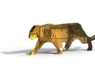 panther layered 3D model