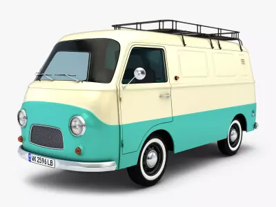 Retro Van v 1 3D model