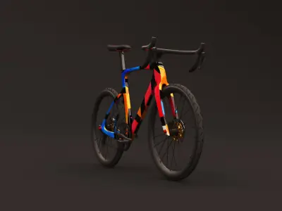 Road bike special edition grafiti 3D model