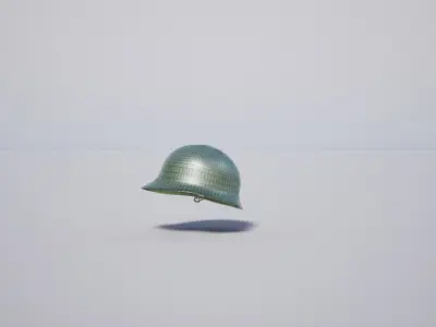 Military Helmet Low-poly 3D model 3
