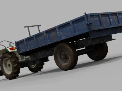 Eicher Tractor 3D model purchase