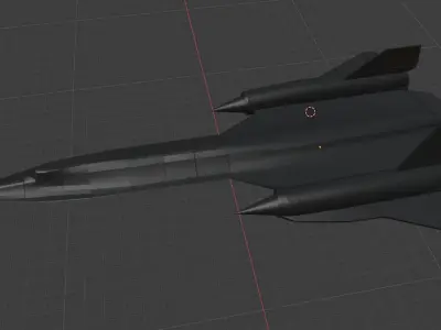 SR-71 Blackbird Free low-poly 3D model