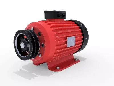 Electric Motor 6 Low-poly 3D model
