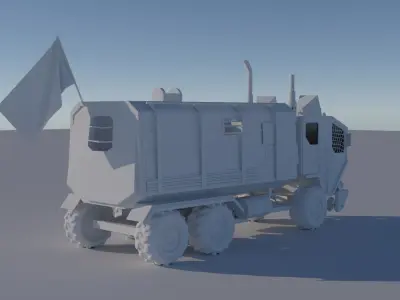 Wasteland Truck Free 3D model
