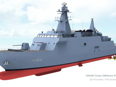  HISAR class offshore patrol vessel 3D print model