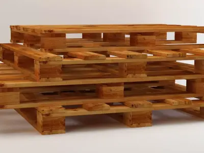 Palet wooden pallet 3D model