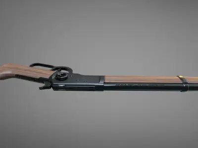 Winchester 1892  Low-poly 3D model