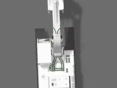 Excavator 3D model 6