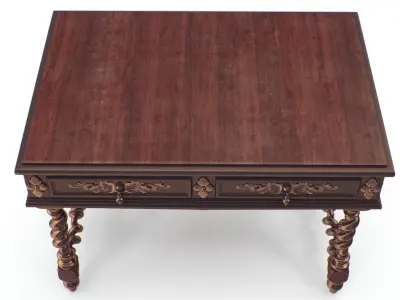 Vintage Desk 3D model