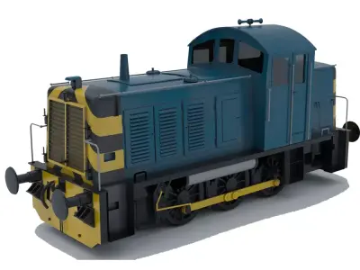 Br Class 07 Shunter Brblue Free 3D model
