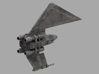 Davaab-type Mandalorian Starfighter - Star Wars 3D model