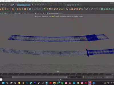 ENMA SWORD FROM ONEPIECE Low-poly 3D model