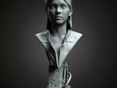 Ellie bust from The Last Of Us Part II  3D print model