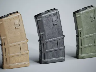 AR M4 Magpul Pmag Magazine Low-poly 3D model purchase