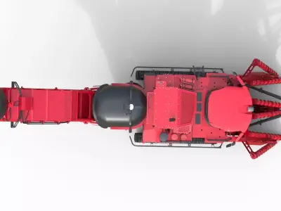 Sugar Cane Harvester  Low-poly 3D model