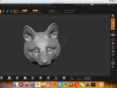 fox head Free 3D print model