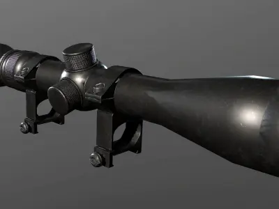 cvlife tactical 3-9x40 optics r4 3d models Low-poly 3D model