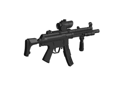 Heckler Koch MP5 3D model purchase