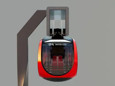 Autonomous Monorail 3D model
