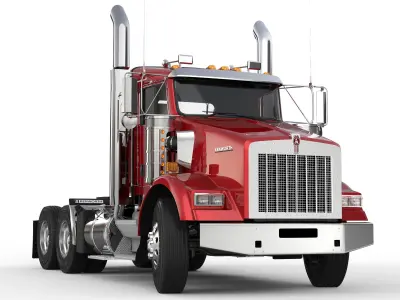 Kenworth T800 Daycab 2005 - present 3D model
