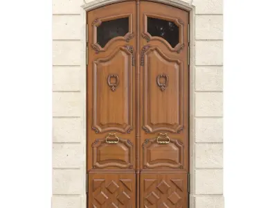 Entrance classic door 133 3D model
