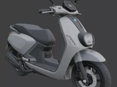 High-Quality 3D Model of Modern Electric Scooter 3D model purchase