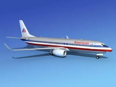 Boeing 737-800 American Airlines 3D model