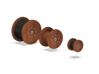 Model Railway - Cable Drums with and without Cable 3D print model