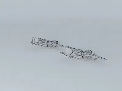 Air Battle planes Free 3D model