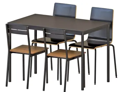  SANDSBERG Table And Chairs 3D model