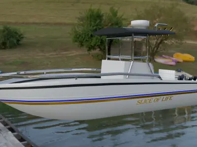 Boat Slice of Life  Low-poly 3D model