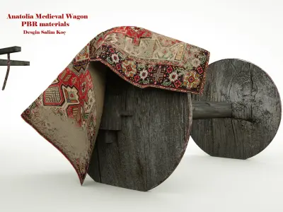  Medieval Wagon  3D model