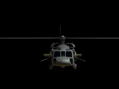 UH60 Black Hawk Free 3D model