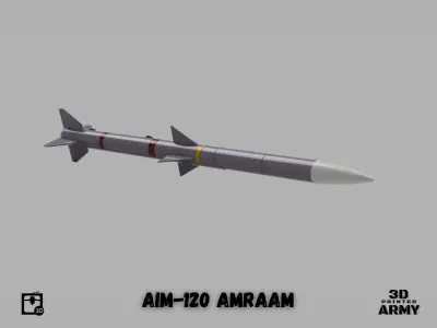 AIM-120 AMRAAM - 3D printing files for aeromodelling  3D print model
