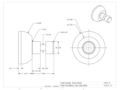 Mechanical press 3D model
