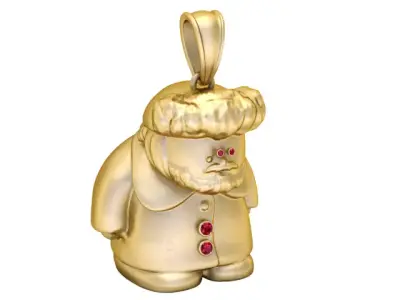 OLD MEN PENDANT 3D PRINTABLE MODEL  3D print model